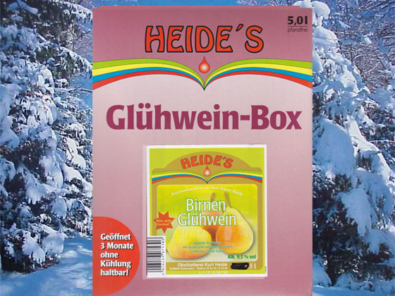 Heides-BiB - Birnen-Glühwein 9,5% Alc. - 5 Liter-BiB